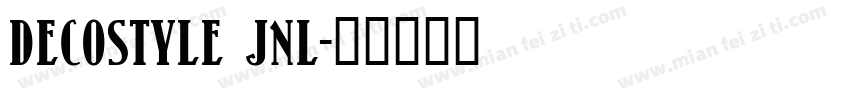 decostyle jnl字体转换